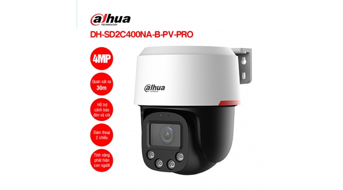 Camera IP PT 4MP DAHUA DH-SD2C400NA-B-PV-PRO