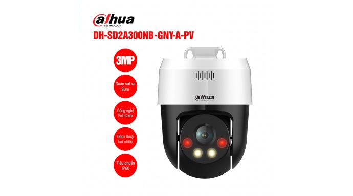 Camera IP quay quét 3MP DAHUA DH-SD2A300NB-GNY-A-PV