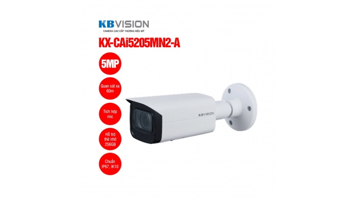 Camera IP thân trụ 5MP KBVISION KX-CAi5205MN2-A