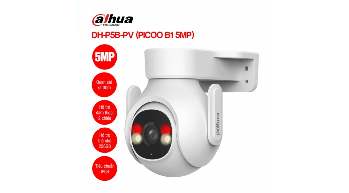 Camera Wifi Dahua DH-P5B-PV (PICOO B1 5MP)