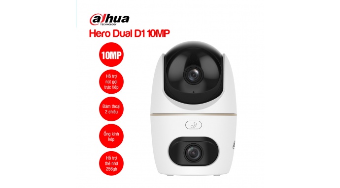Camera Wifi DAHUA Hero Dual D1 10MP (DH-H5D-5F)