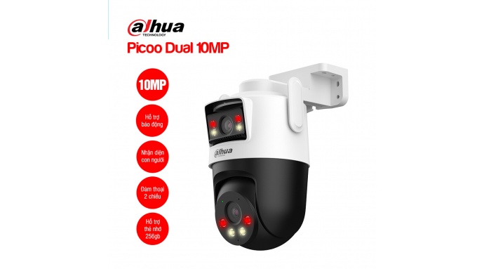Camera Wifi DAHUA Picoo Dual D1 10MP (DH-P5D-5F-PV)