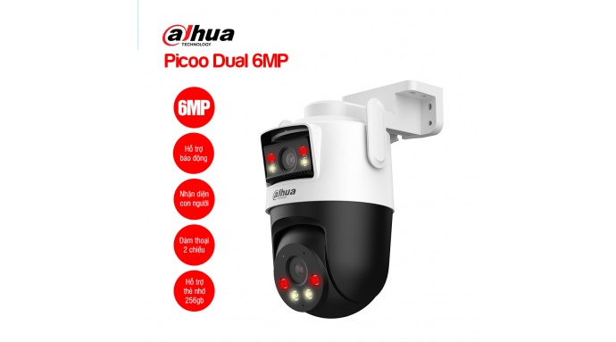 Camera Wifi DAHUA Picoo Dual D1 6MP (DH-P3D-3F-PV)