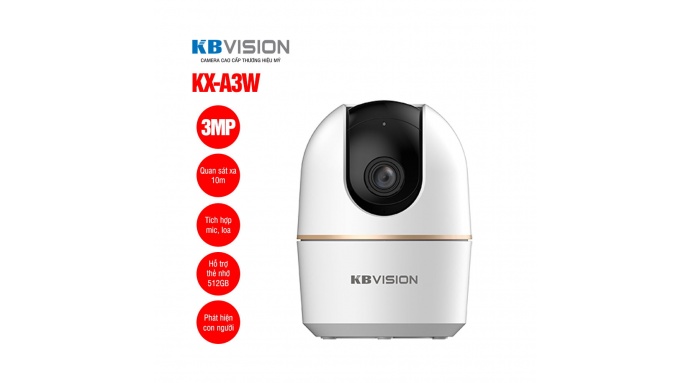 Camera wifi quay quét 3MP KBVISION KX-A3W