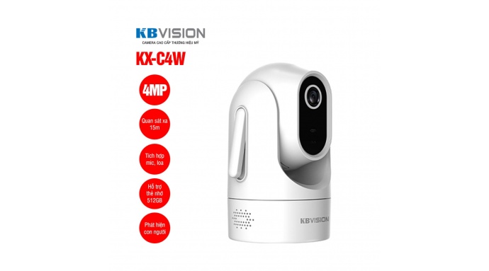 Camera wifi quay quét 4MP KBVISION KX-C4W