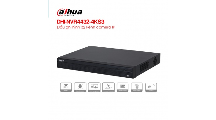 Đầu ghi hình IP 32 kênh DAHUA DHI-NVR4432-4KS3