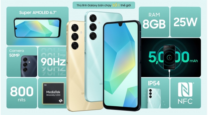 Điện thoại Samsung Galaxy A16 5G 8GB/256GB