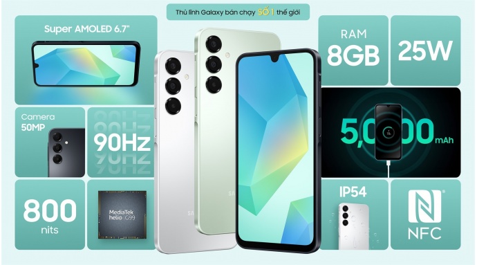 Điện thoại Samsung Galaxy A16 8GB/128GB