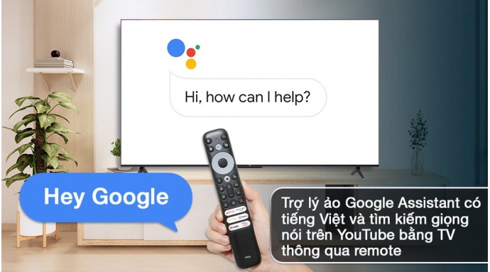Google Tivi TCL AI 4K 55 inch 55P635