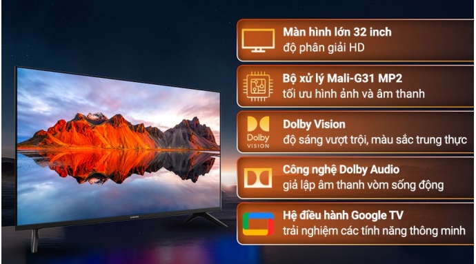 Google Tivi Xiaomi A 32 inch L32M8-P2SEA