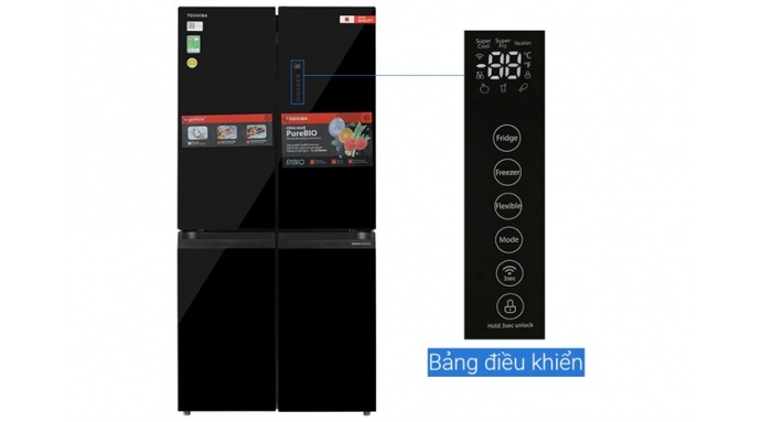Tủ lạnh Toshiba Inverter 474 lít Multi Door GR-RF611WI-PGV(22)-XK