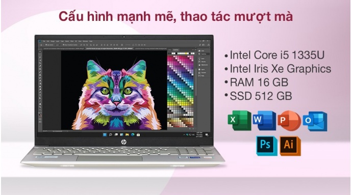 Laptop HP Pavilion 15 eg3093TU i5 1335U/16GB/512GB/Win11 (8C5L4PA)