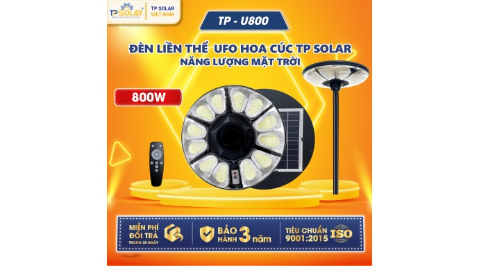 Đèn UFO năng lượng mặt trời (TP-U800)
