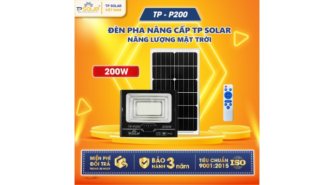 Đèn pha 1 chóa năng lượng mặt trời (TP-P200 / TP-P300 / TP-P600)