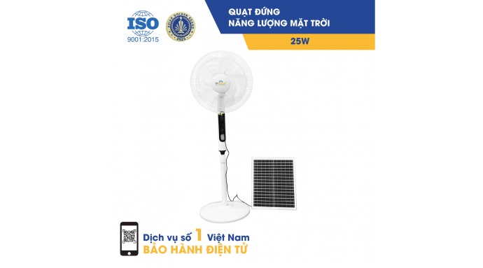 Quạt đứng năng lượng mặt trời