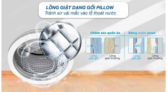 Máy giặt Aqua Inverter 8.5 kg AQD-A852J BK