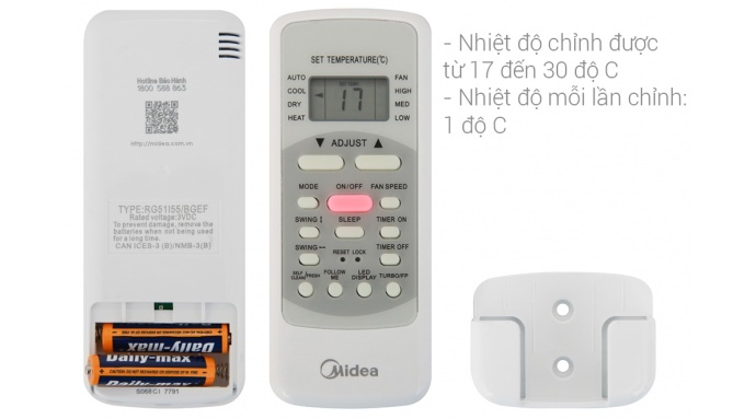 MÁY LẠNH MIDEA INVERTER 1.0 HP MIDEA MSAFC-10CRDN8