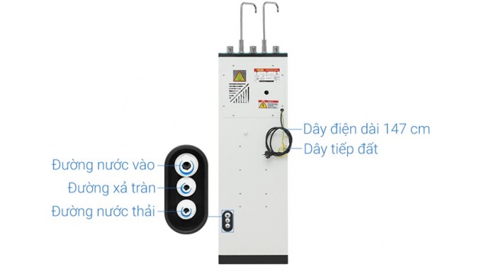 Máy lọc nước RO nóng nguội lạnh Sunhouse UltraPURE SHA76222KL 11 lõi