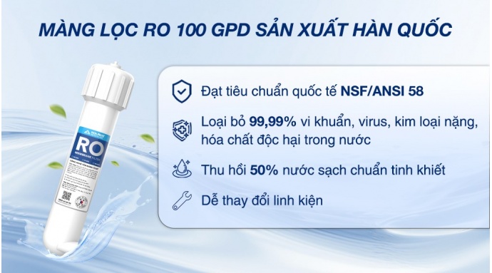 Máy lọc nước RO nóng nguội lạnh Hòa Phát HPN666 11 lõi