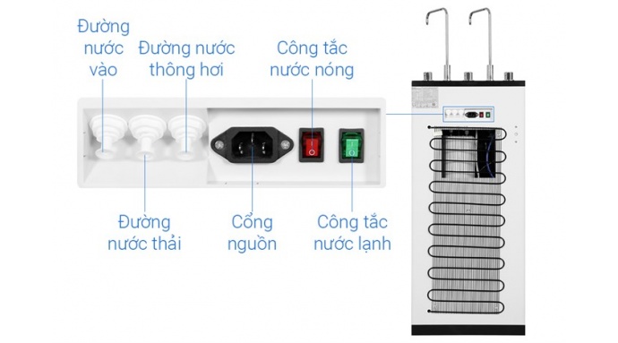 Máy lọc nước RO nóng nguội lạnh Kangaroo KG10A17 10 lõi