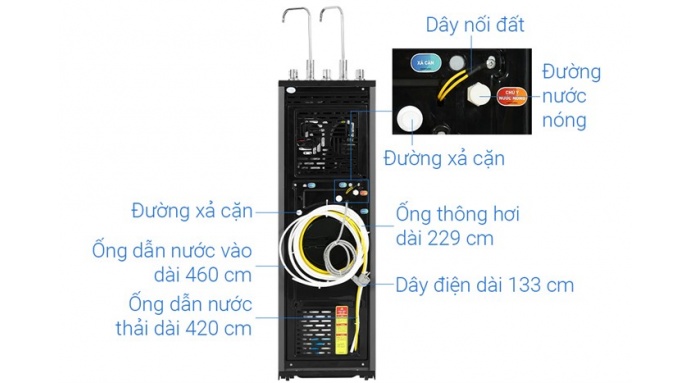 Máy lọc nước RO nóng nguội lạnh Karofi KAD-X56 11 lõi