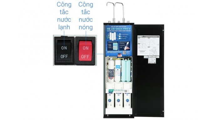 Máy lọc nước RO nóng nguội lạnh Karofi KAD-X58 11 lõi