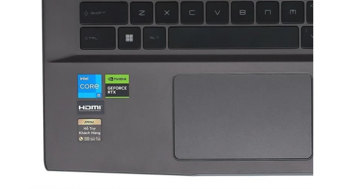 Laptop MSI Gaming Thin 15 B12UCX i5 12450H/16GB/512GB/4GB RTX2050/144Hz/Win11 (2046VN)
