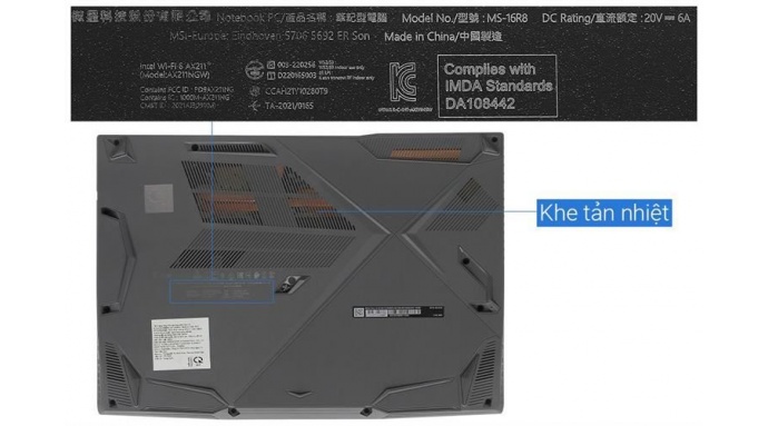 Laptop MSI Gaming Thin 15 B12UCX i5 12450H/16GB/512GB/4GB RTX2050/144Hz/Win11 (2046VN)