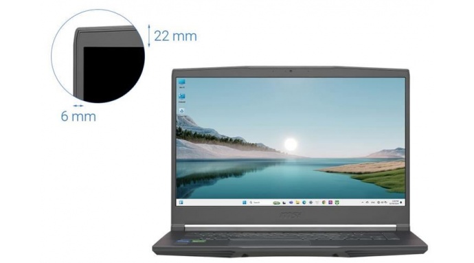 Laptop MSI Gaming Thin 15 B12UCX i5 12450H/16GB/512GB/4GB RTX2050/144Hz/Win11 (2046VN)