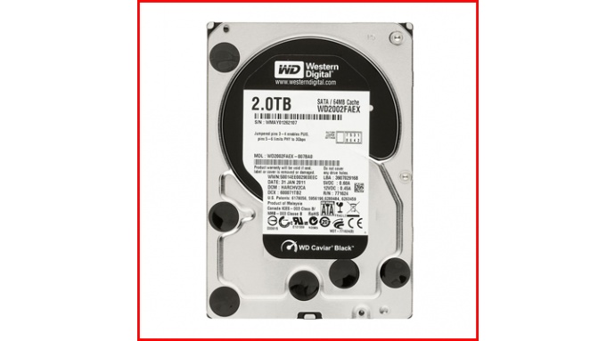 Ổ cứng HDD Western Digital Black 2TB 3.5 SATA 3 - WD2003FZEX
