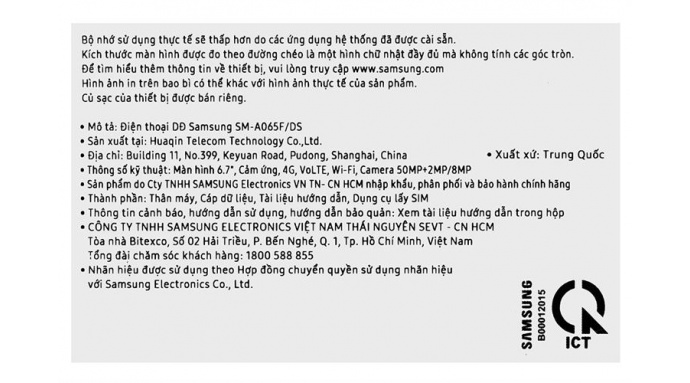 Điện thoại Samsung Galaxy A06 4GB/64GB
