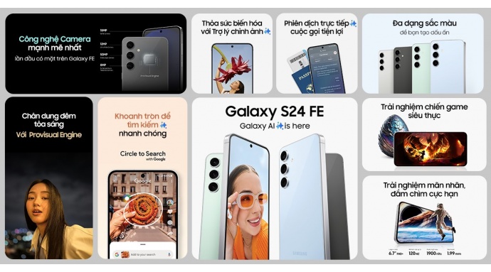 Điện thoại Samsung Galaxy S24 FE 5G 8GB/256GB
