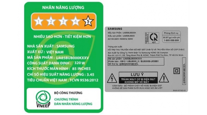 Smart Tivi Crystal UHD Samsung 4K 85 inch UA85BU8000