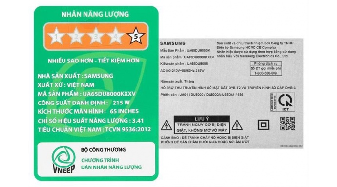 Smart Tivi Crystal UHD Samsung 4K 65 inch UA65DU8000