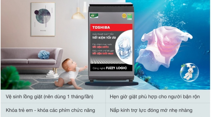 Máy giặt Toshiba 7 Kg AW-L805AV (SG)