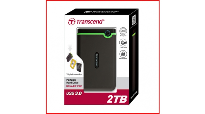 Ổ cứng di động HDD Transcend 25H3B 2TB 2.5