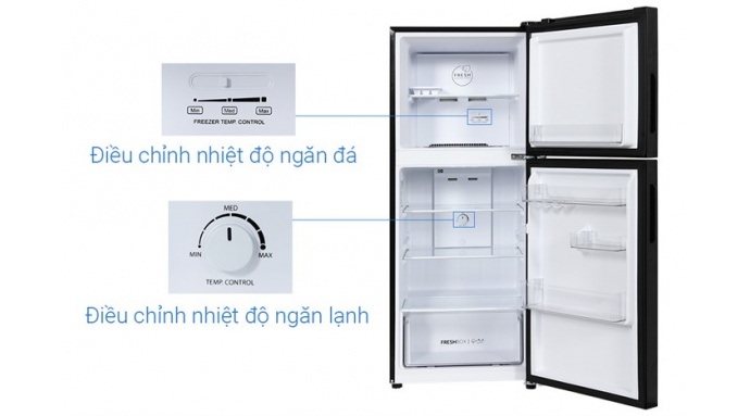 Tủ lạnh Aqua Inverter 189 lít AQR-T220FA(FB)