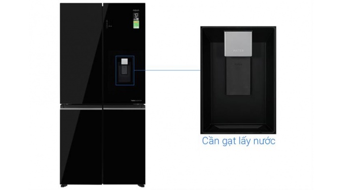 Tủ lạnh Aqua Inverter 469 lít Multi Door AQR-M536XA(WGB)