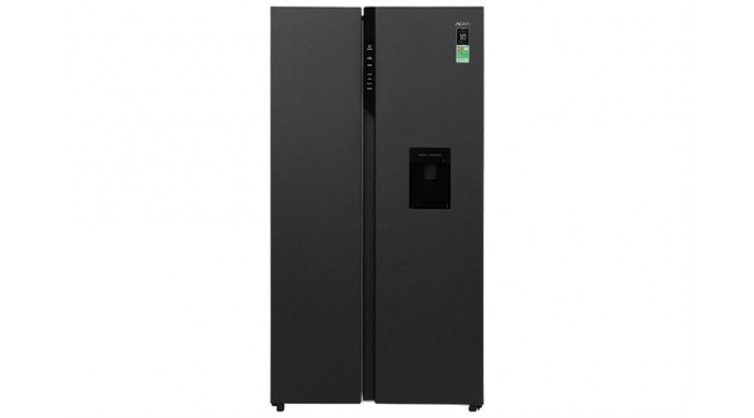 Tủ lạnh Aqua Inverter 550 lít Side By Side AQR-S612XA(WCB)