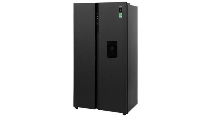 Tủ lạnh Aqua Inverter 550 lít Side By Side AQR-S612XA(WCB)