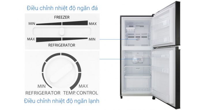 Tủ lạnh Toshiba Inverter 180 lít GR-B22VU UKG