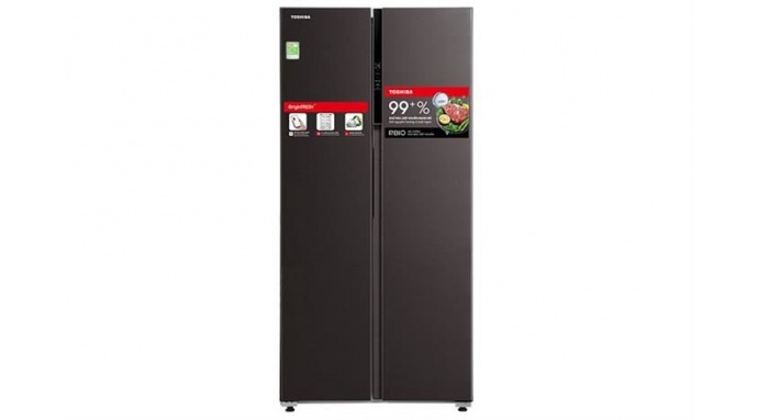 Tủ lạnh Toshiba Inverter 460 lít Side By Side GR-RS600WI-PMV(37)-SG