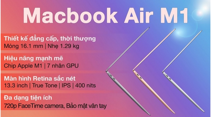 Laptop MacBook Air 13 inch M1 8GB/256GB (MGN63SA/A)