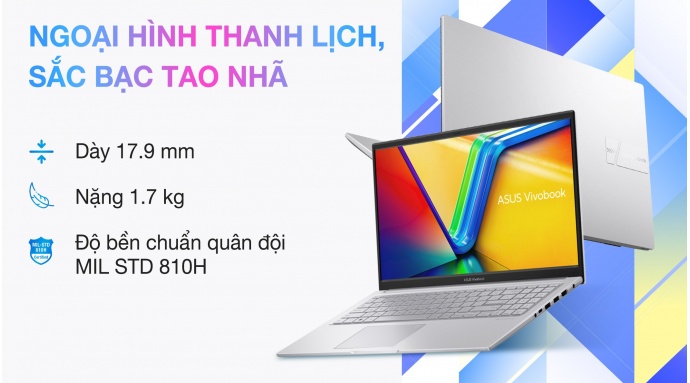 Laptop Asus Vivobook 15 X1504VA i5 1334U/16GB/512GB/OfficeHS24+365/Win11 (BQ2225WS)