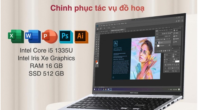 Laptop Asus Vivobook 16 X1605VA i5 1335U/16GB/512GB/Win11 (MB360W)