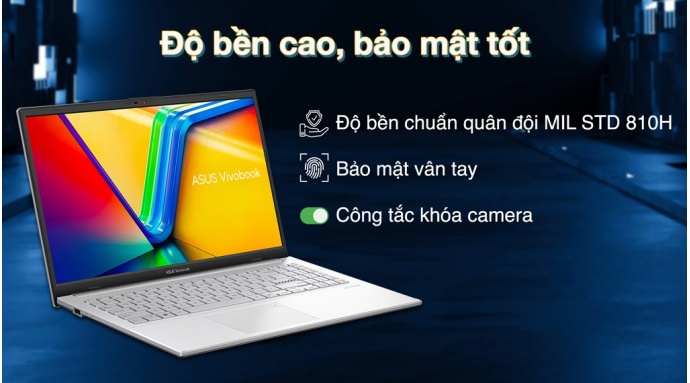 Laptop Asus Vivobook Go 15 E1504FA R5 7520U/16GB/512GB/Win11 (NJ776W)
