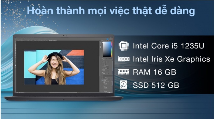 Laptop Dell Inspiron 15 3520 i5 1235U/16GB/512GB/120Hz/OfficeHS/KYHD/Win11 (25P2312)