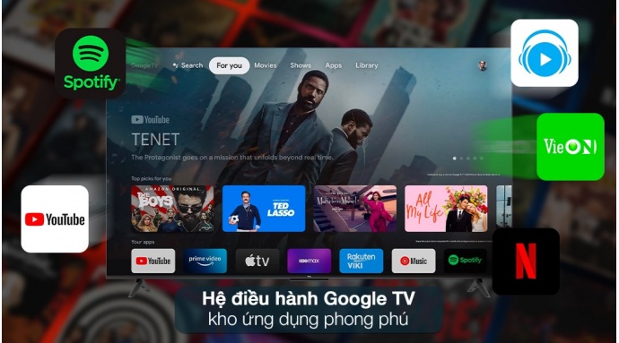 Google Tivi TCL AI 4K 55 inch 55P635