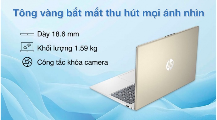 Laptop HP 15 fc0085AU R5 7430U/16GB/512GB/Win11 (A6VV8PA)