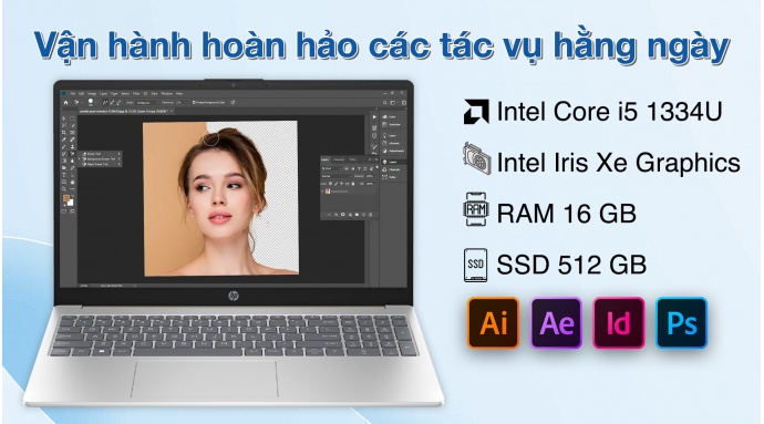 Laptop HP 15 fd0234TU i5 1334U/16GB/512GB/Win11 (9Q969PA)